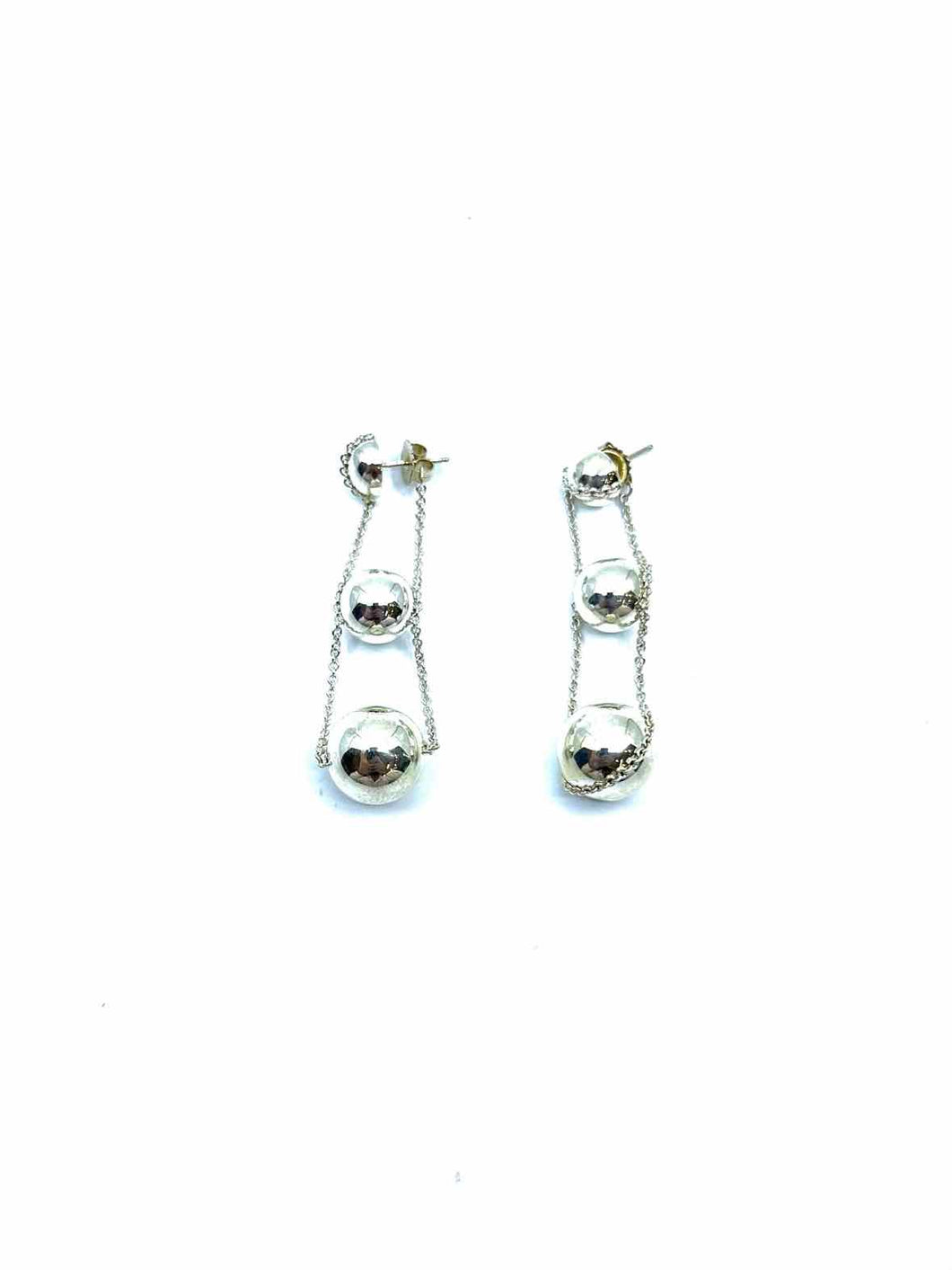 TIFFANY & CO Silver Pierced Earrings