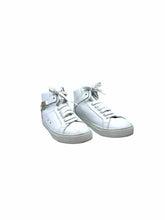 Load image into Gallery viewer, VERSACE Size 8.5 White Leather Sneakers
