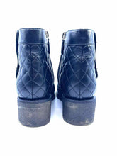 Load image into Gallery viewer, CHANEL Size 7.5 Black Leather Quilted Ankle Boot
