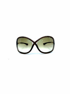 TOM FORD Brown Square Solid Sunglasses