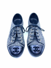 Load image into Gallery viewer, CHANEL Size 7.5 GREY &amp; BLACK Sneakers

