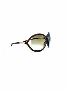 TOM FORD Brown Square Solid Sunglasses