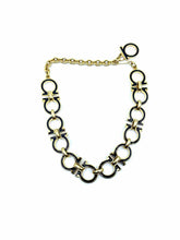 Load image into Gallery viewer, SALVATORE FERRAGAMO Black &amp; Gold 2 Piece Set

