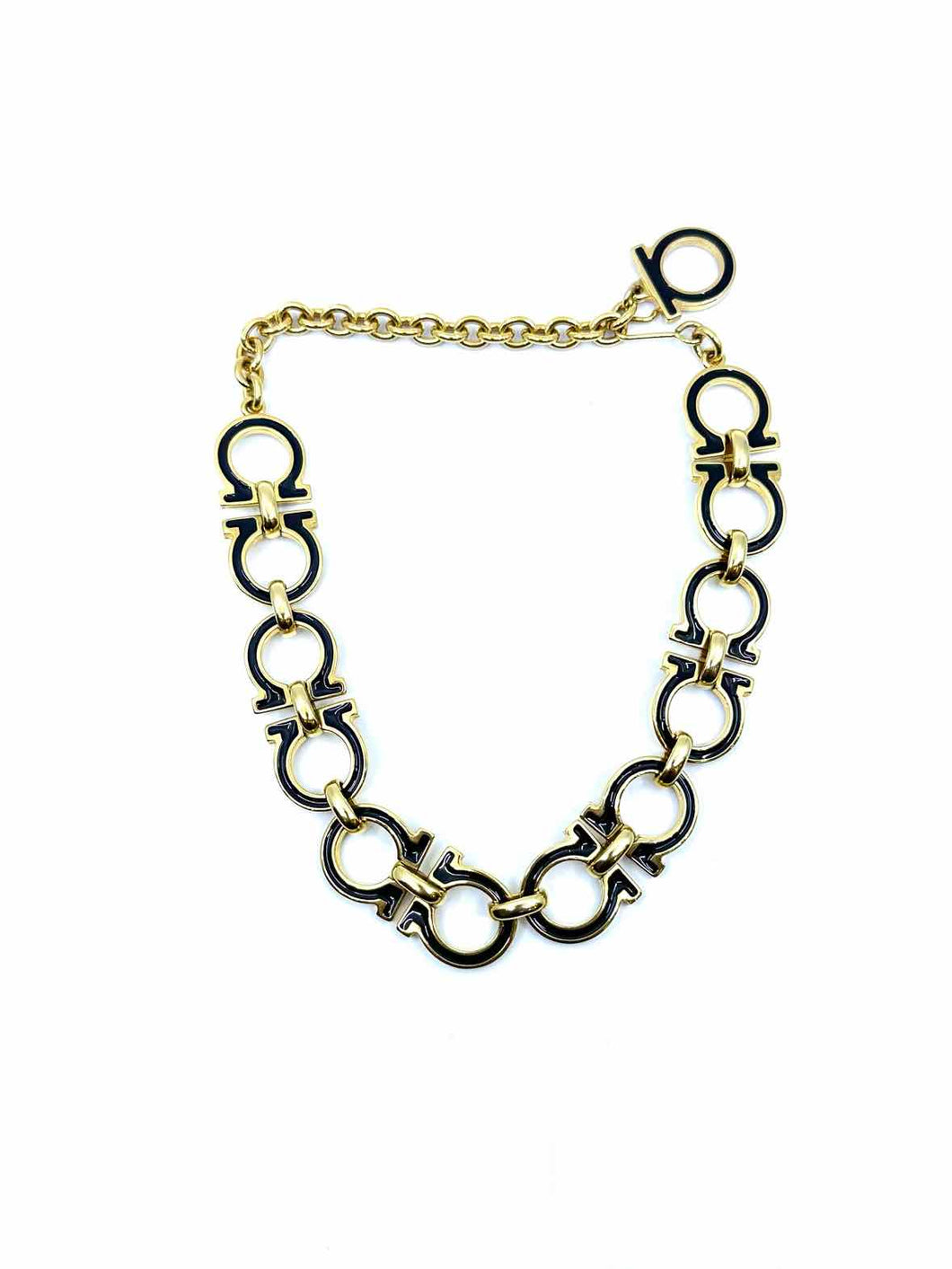 SALVATORE FERRAGAMO Black & Gold 2 Piece Set