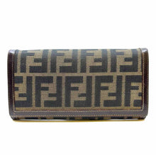 Load image into Gallery viewer, FENDI Continental Brown Canvas Monogram Wallet
