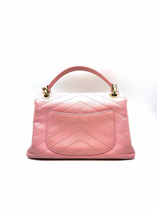 CHANEL Pink Leather Handbag