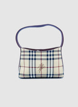 Load image into Gallery viewer, BURBERRY Beige Coated canvas Plaid Handbag

