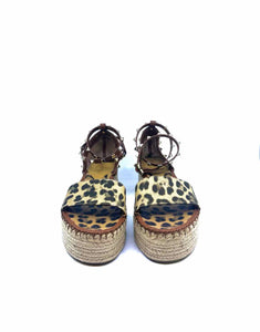 VALENTINO GARAVANI Size 9 Beige Leopard Sandals