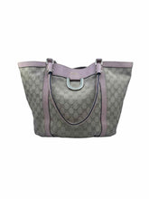 Load image into Gallery viewer, GUCCI Tan, Pink Canvas LOGO Tote
