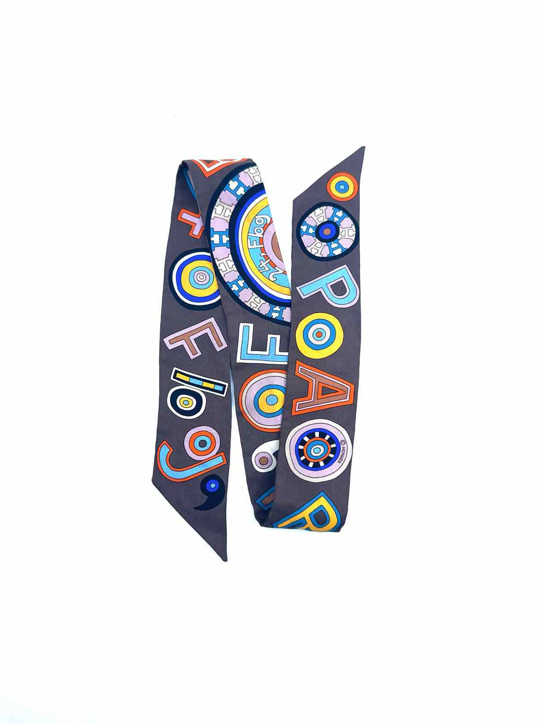 HERMES Brown Scarf
