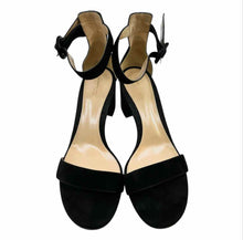 Load image into Gallery viewer, GIANVITO ROSSI Size 10 Black Suede Solid Sandals
