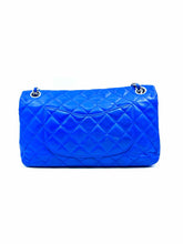 Load image into Gallery viewer, CHANEL Electric Blue Lambskin Quilted Handbag
