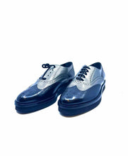 Load image into Gallery viewer, TOD&#39;S Size 10 Black, silver Color Block Oxfords

