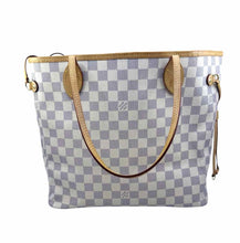 Load image into Gallery viewer, LOUIS VUITTON NEVERFULL MM White Coated canvas Damier Handbag
