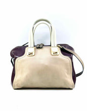 Load image into Gallery viewer, FENDI Tan Leather Two Tone Handbag
