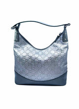 Load image into Gallery viewer, GUCCI Gunmetal Leather Metallic Handbag
