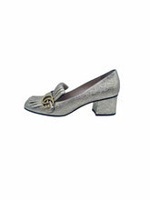 Load image into Gallery viewer, GUCCI Marmont Size 9 Gold Leather Metallic Solid Pumps
