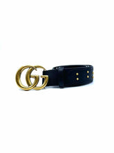Load image into Gallery viewer, GUCCI Black Leather Solid Belt
