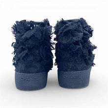 Load image into Gallery viewer, CHANEL Size 7 Black Lace Sneakers
