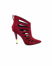 Load image into Gallery viewer, GIUSEPPE ZANOTTI Size 9.5 Red Suede Ankle Boot
