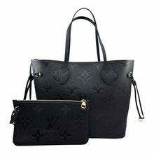 Load image into Gallery viewer, LOUIS VUITTON Black Leather Monogram Tote
