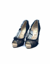 Load image into Gallery viewer, CHRISTIAN LOUBOUTIN Size 9 Black Mesh Pumps
