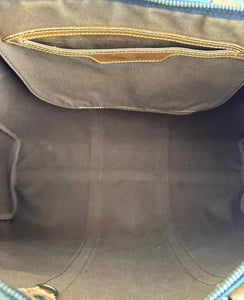 LOUIS VUITTON BROWN & BEIGE Coated canvas Handbag