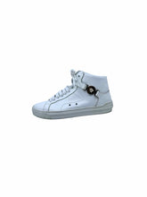 Load image into Gallery viewer, VERSACE Size 8.5 White Leather Sneakers
