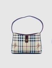 Load image into Gallery viewer, BURBERRY Beige Coated canvas Plaid Handbag
