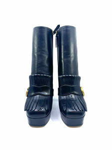 GUCCI Malaga Kid GG Ankle Boot | Size 10.5