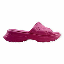 Load image into Gallery viewer, LOUIS VUITTON Size 11 Pink Rubber Monogram Slide
