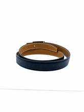 Load image into Gallery viewer, HERMES Camel, Black Solid Belt
