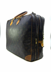 LOUIS VUITTON BROWN & BEIGE Coated canvas Monogram Briefcase