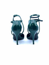 Load image into Gallery viewer, ALEXANDER MCQUEEN Size 8.5 Green Patent Leather Pumps
