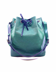 LOUIS VUITTON Noe Green Leather Epi Handbag