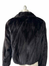 Load image into Gallery viewer, OSCAR DE LA RENTA Black Ranch Mink Fur Coat Size M
