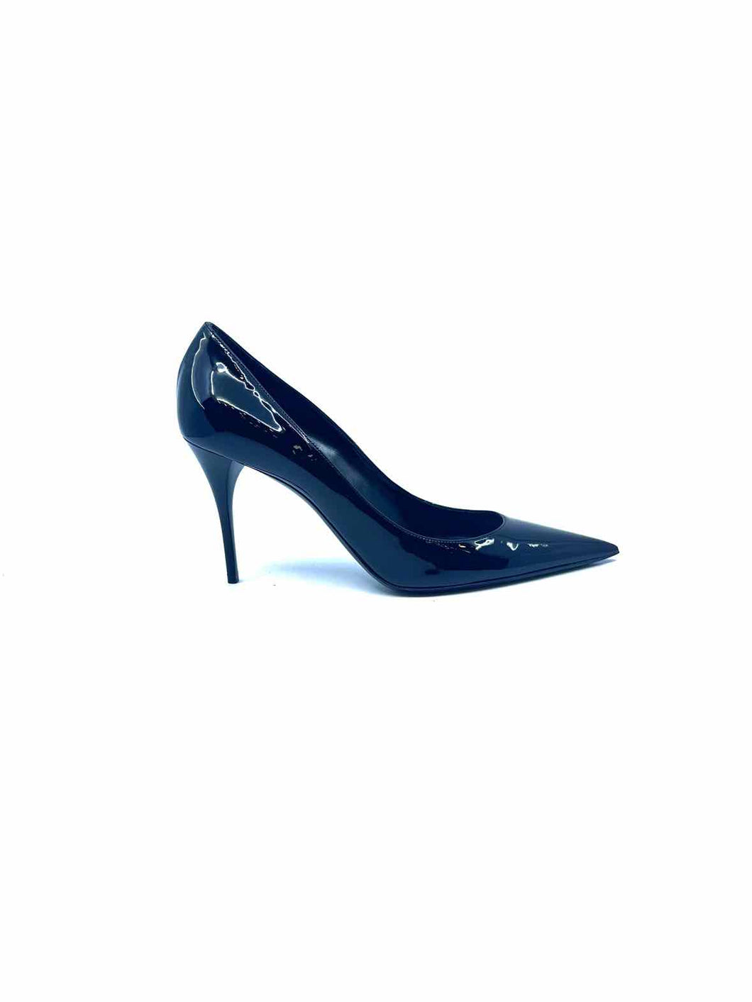 SAINT LAURENT Size 8 Black Patent Leather Pumps