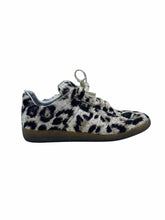 Load image into Gallery viewer, MAISON MARGIELA Size 6 Black, beige PONY HAIR Animal Print Sneakers

