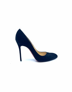 CHRISTIAN LOUBOUTIN Size 9.5 Black Suede Pumps