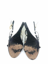 Load image into Gallery viewer, GIVENCHY Size 6 Black &amp; White Patent Leather Solid Wedge
