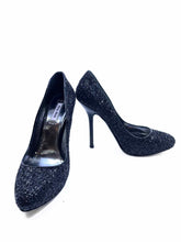 Load image into Gallery viewer, MIU MIU Size 7 Black Sparkly Pumps
