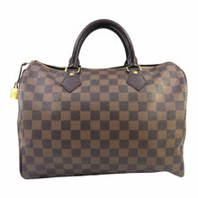 Load image into Gallery viewer, LOUIS VUITTON Speedy Ebene 30 Leather Damier Handbag
