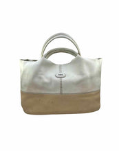 Load image into Gallery viewer, TOD&#39;S Cream, Black Leather Color Block Handbag
