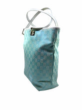 Load image into Gallery viewer, GUCCI Baby Blue Canvas Monogram Handbag
