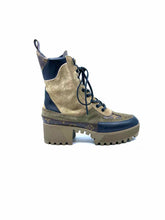 Load image into Gallery viewer, LOUIS VUITTON Size 6.5 Taupe, Olive Suede Monogram Ankle Boot
