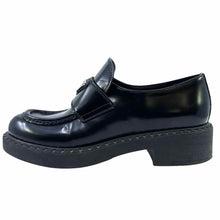 Load image into Gallery viewer, PRADA Black Leather Solid Loafers | 6
