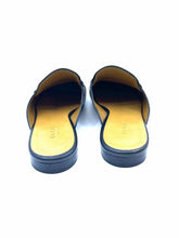 Load image into Gallery viewer, GUCCI Size 7.5 Black Leather Mules
