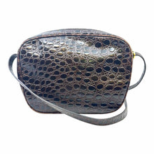 Load image into Gallery viewer, SALVATORE FERRAGAMO Vara Brown Crocodile Handbag
