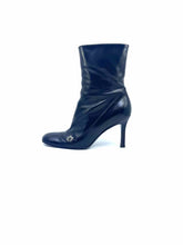 Load image into Gallery viewer, CHANEL Size 7 Black Leather Ankle Boot
