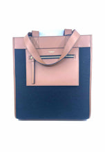 Load image into Gallery viewer, BURBERRY Black, Brown Leather Canvas Solid Handbag
